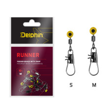 Delphin - Feeder RUNNER beads with snap