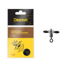 Delphin - Inline swivel with rubber stopper