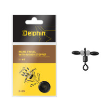 Delphin - Inline swivel with rubber stopper