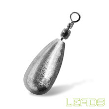 Delphin - LEADS Pear with swivel / 10pcs