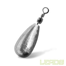 Delphin - LEADS Pear with swivel / 10pcs