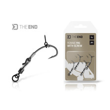 Delphin - Ronnie Rig with a bait screw / 4 pcs THE END
