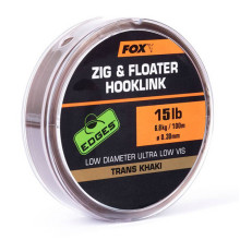 Fox - Zig and Floater Hooklink Trans Khaki 100m