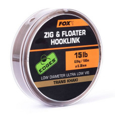 Fox - Zig and Floater Hooklink Trans Khaki 100m