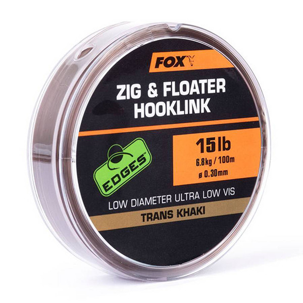 Fox - Zig and Floater Hooklink Trans Khaki 100m Fox - Zig and Floater Hooklink Trans Khaki 100m