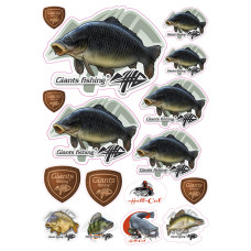 Giants Fishing - Klistermärken Mix Common Carp 16st Giants Fishing - Klistermärken Mix Common Carp 16st
