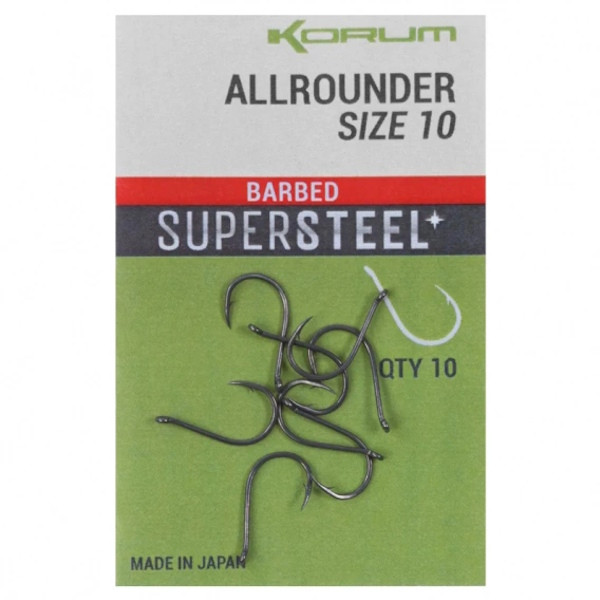 Korum - Supersteel Barbed Allrounder Hook Korum - Supersteel Barbed Allrounder Hook