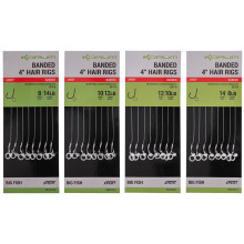 Korum - Banded Barbed Hair Rigs 4"