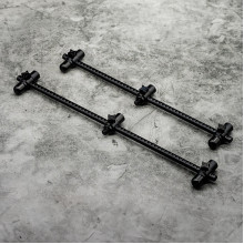 One More Cast - Elbowz Black Anodised Aluminium (Pair)