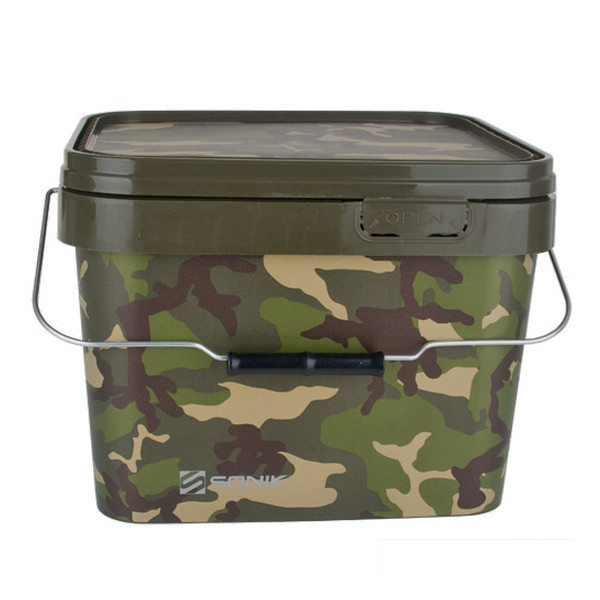 Sonik - Camo Square Bucket 10 Liter Sonik - Camo Square Bucket 10 Liter