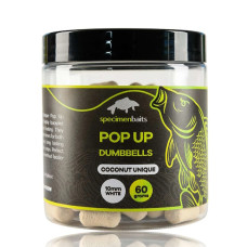 Specimen Baits - Pop Up Dumbbells Coconut Unique White