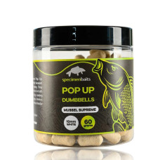 Specimen Baits - Pop Up Dumbbells Mussel Supreme White
