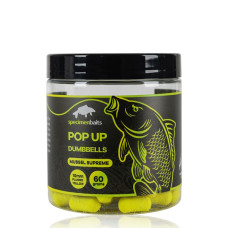 Specimen Baits - Pop Up Dumbbells Mussel Supreme Fluorocent Yellow