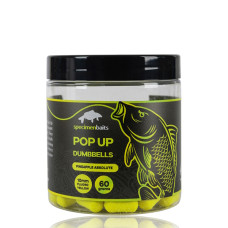 Specimen Baits - Pop Up Dumbbells Pineapple Absolute Fluorocent Yellow