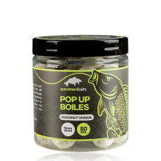 Specimen Baits - Pop Up Boilies Coconut Unique White
