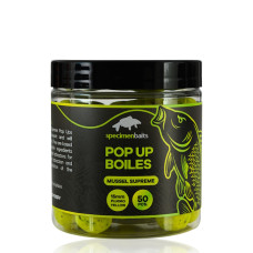 Specimen Baits - Pop Up Boilies Mussel Supreme Fluorocent Yellow
