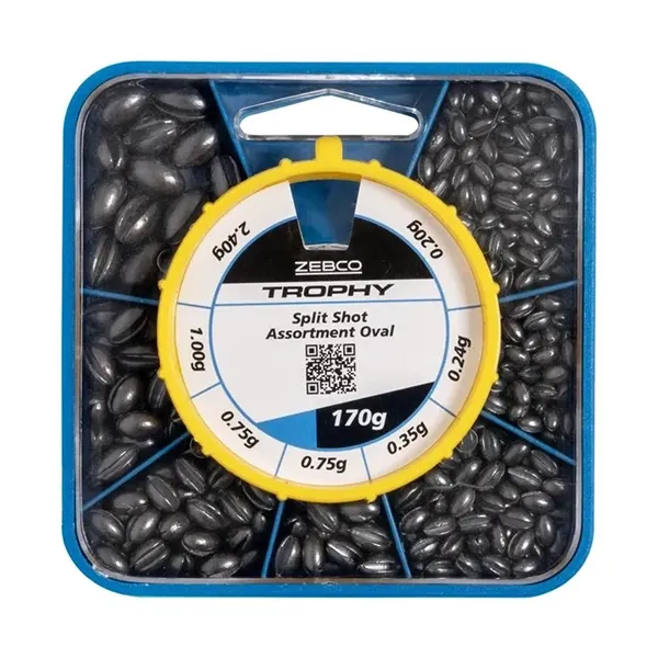 Zebco - Split Shot Assortment 170g Oval Zebco - Split Shot Assortment 170g Oval