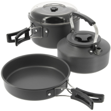 NGT - 3pc Aluminium Kettle, Pot & Pan Set NGT - 3pc Aluminium Kettle, Pot & Pan Set
