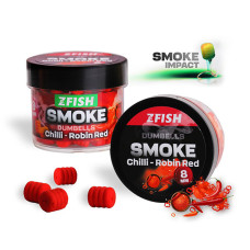 Zfish - Smoke Pop Ups Dumbells Chilli-Robin Red 8mm